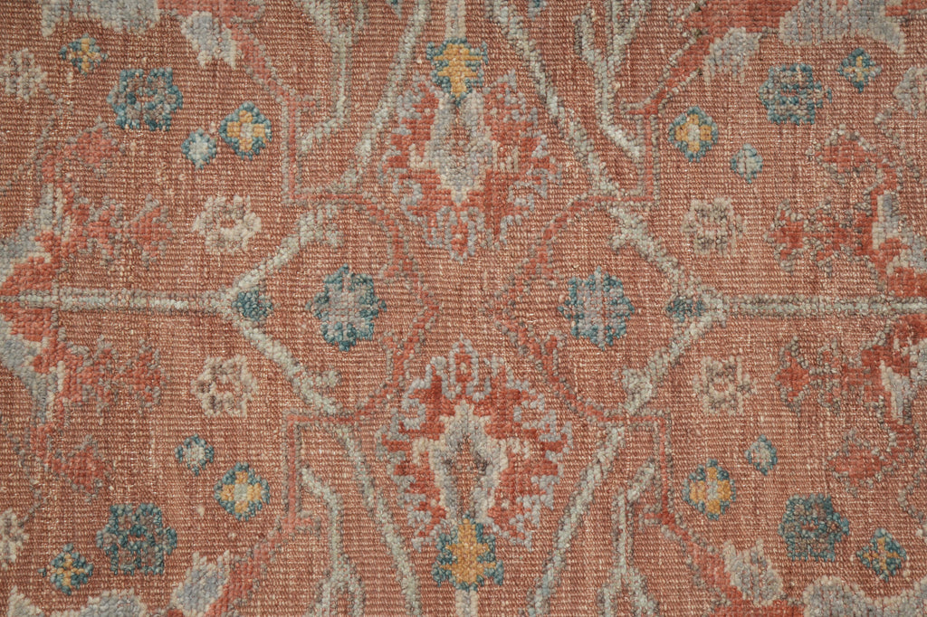 9 x 12 Beautiful New Ziegler Rug Handmade India Low Pile Light Coral #F-3340
