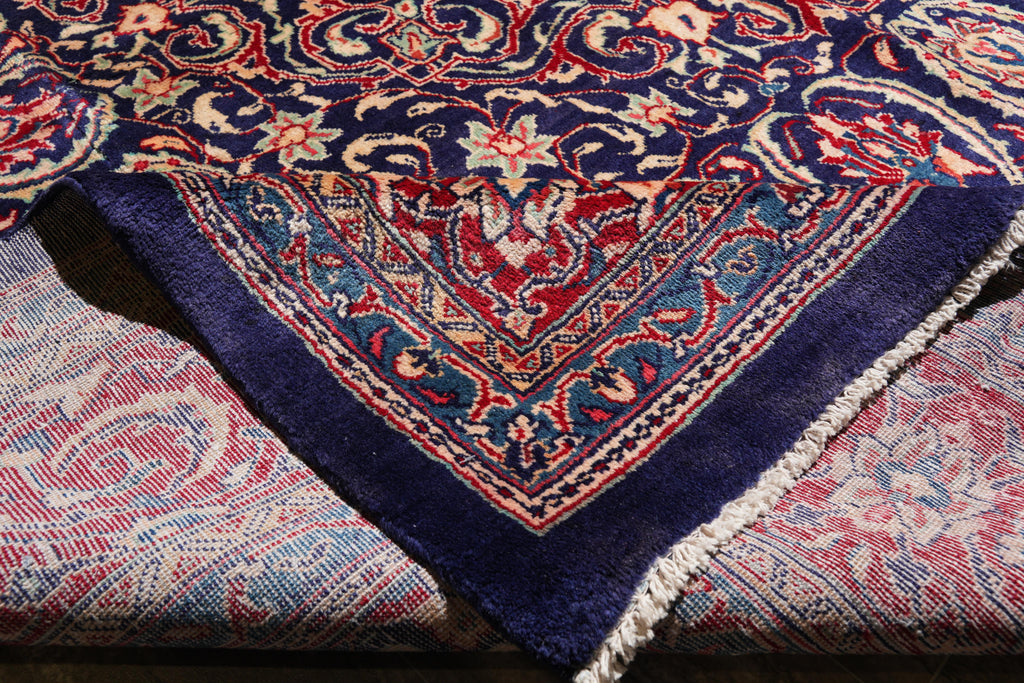 10.2 x 14.2 Authentic Persian Rug Traditional Blue Red #F-4111