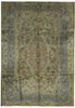 Load image into Gallery viewer, 8 x 11.7 GREEN Persian Unusual Kashan Rug