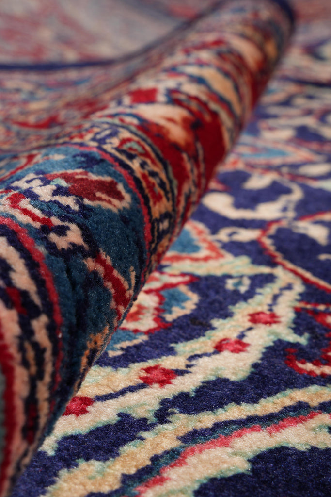 10.2 x 14.2 Authentic Persian Rug Traditional Blue Red #F-4111