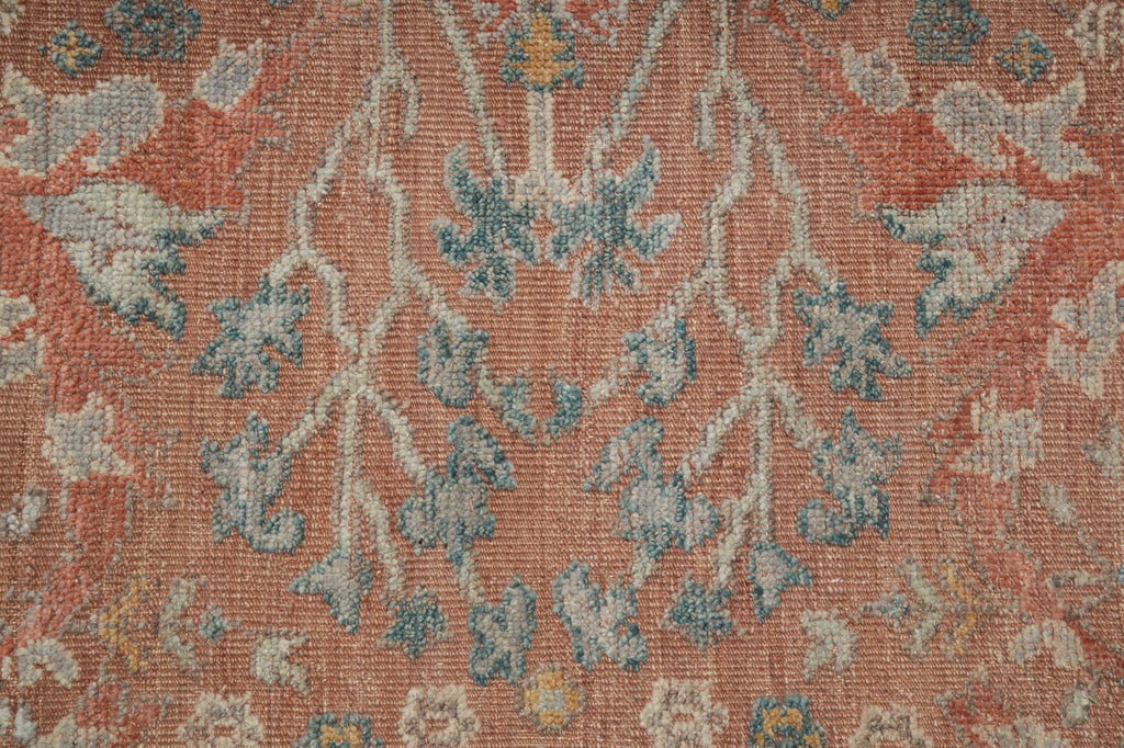9 x 12 Beautiful New Ziegler Rug Handmade India Low Pile Light Coral #F-3340