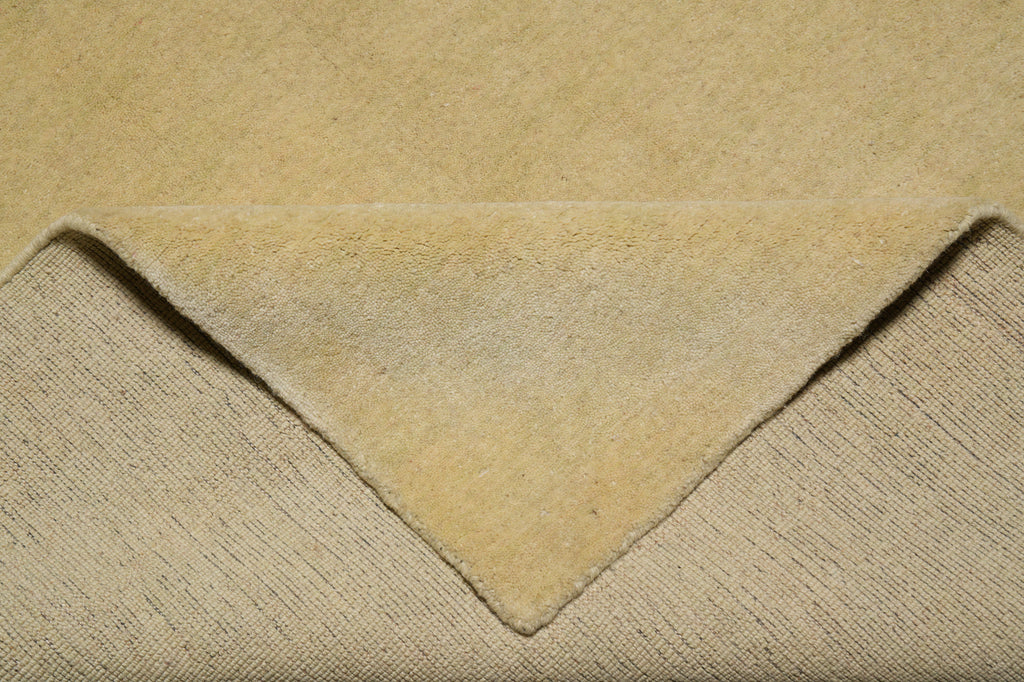 5 x 8 Plain Beige Wool Handmade Modern Carpet #B-70611