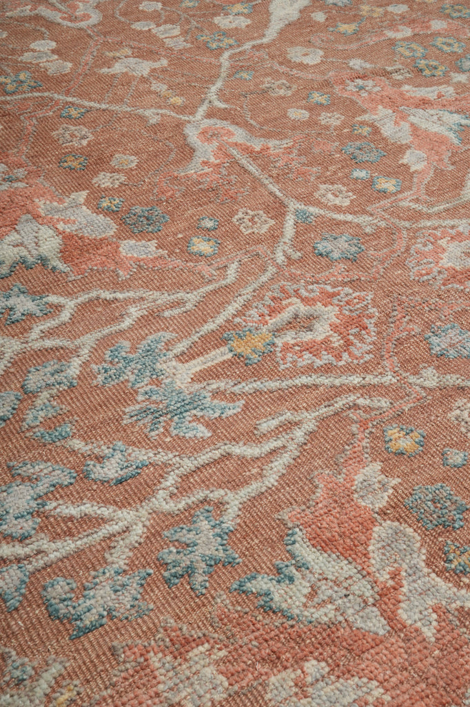 9 x 12 Beautiful New Ziegler Rug Handmade India Low Pile Light Coral #F-3340