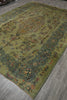 Load image into Gallery viewer, 8 x 11.7 GREEN Persian Unusual Kashan Rug #PIX-13302