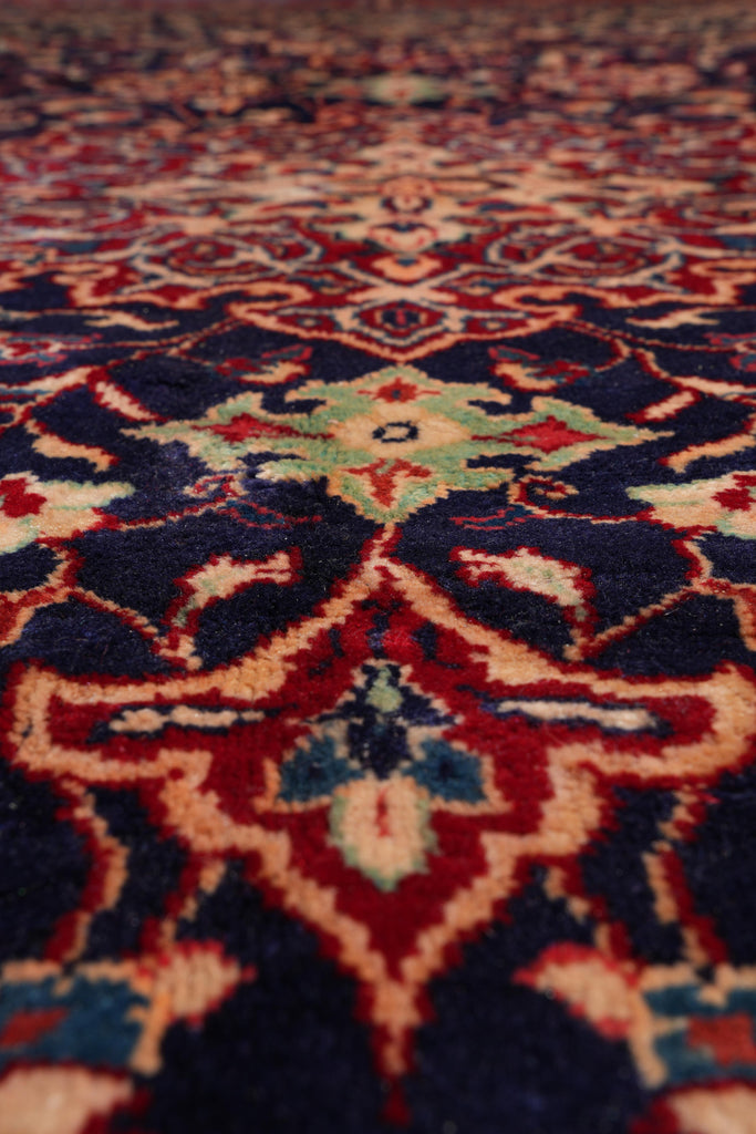 10.2 x 14.2 Authentic Persian Rug Traditional Blue Red #F-4111