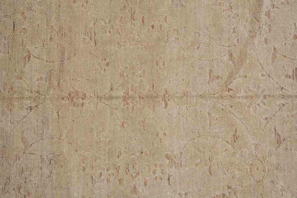 9.10 x 14 New Handmade Oushak Rug Taupe Khaki #F-3338