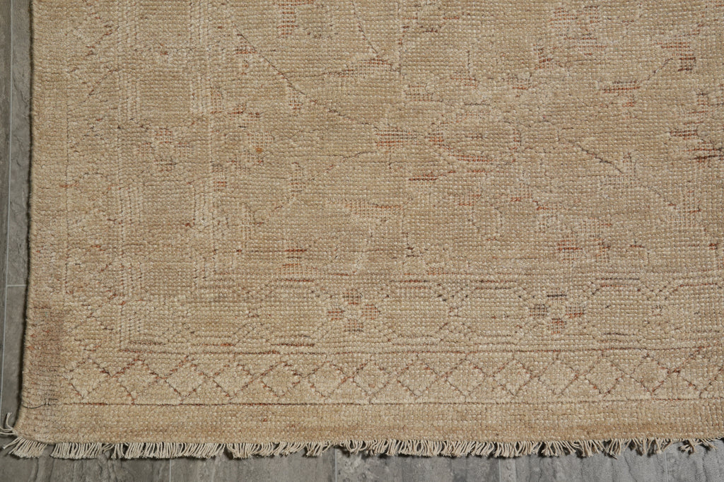 9.10 x 14 New Handmade Oushak Rug Taupe Khaki #F-3338