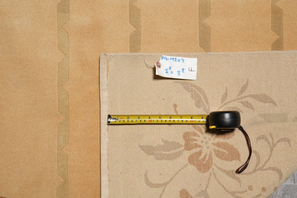 5.2 x 8.5  New Handmade Foral Wool Modern Rug #PIX-14207