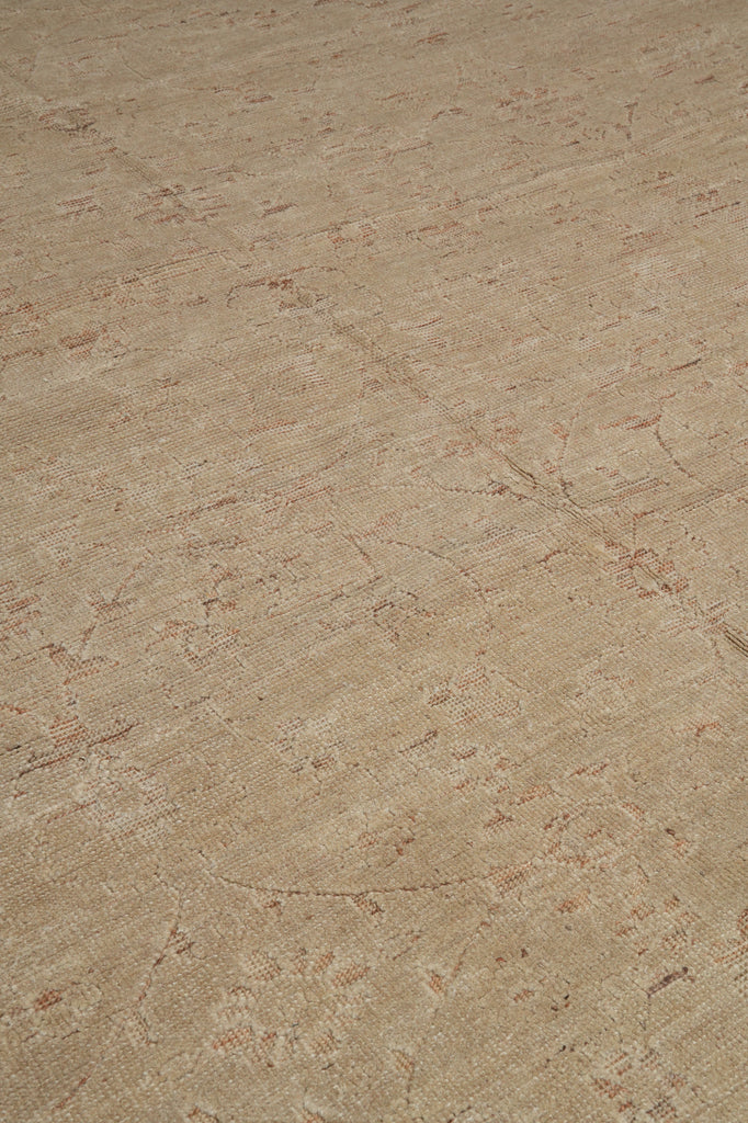 9.10 x 14 New Handmade Oushak Rug Taupe Khaki #F-3338