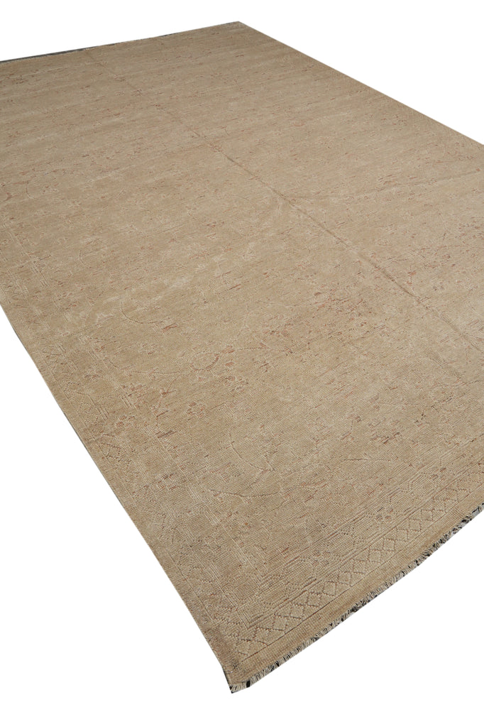 9.10 x 14 New Handmade Oushak Rug Taupe Khaki #F-3338