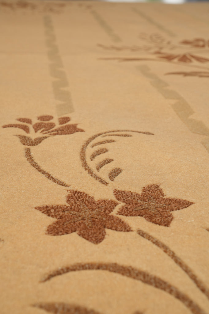 5.2 x 8.5  New Handmade Foral Wool Modern Rug #PIX-14207