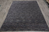 Load image into Gallery viewer, 4.11  x 8.1 Charcoal Blue Contemporary Wool Carpet #B-70598
