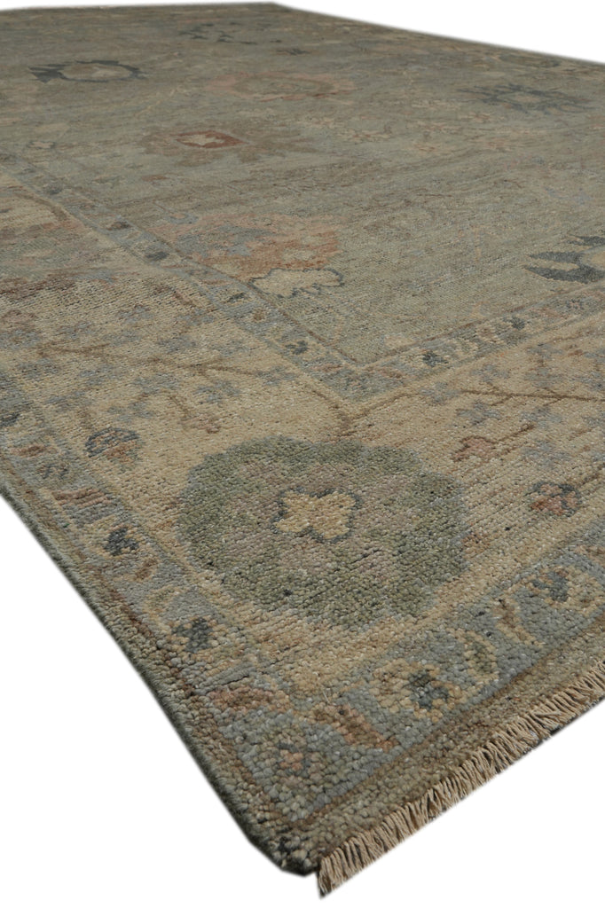 10 x 12 New Handmade Oushak Rug Reproduction Antique look Low Wool Pile #F-3330