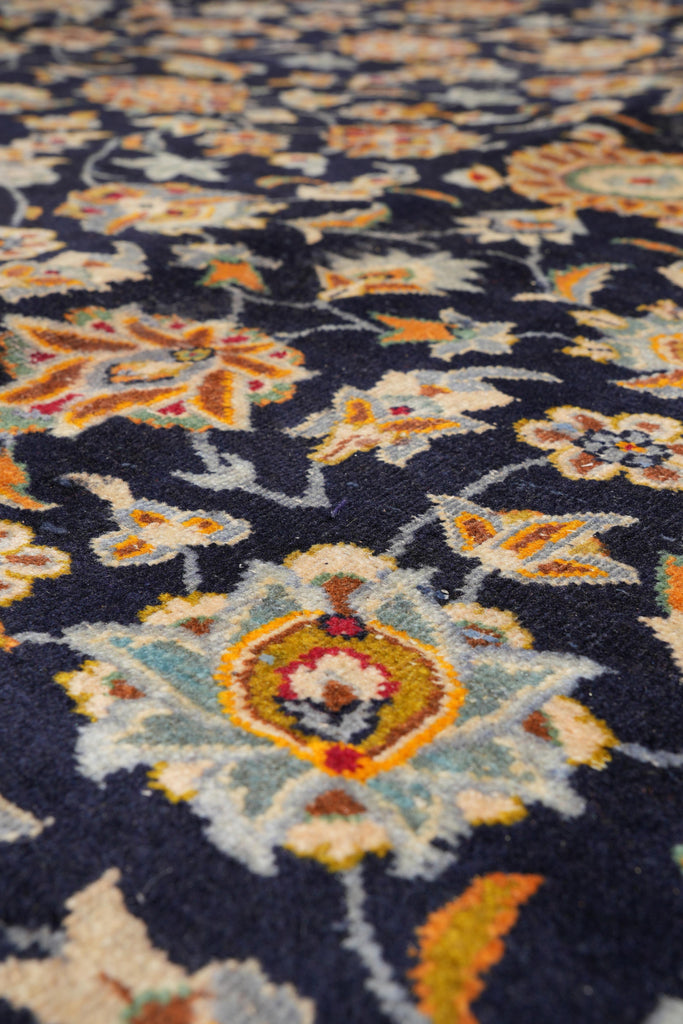 9.5 x 12.9 Genuine Persian Rug Navy Blue #F-4113