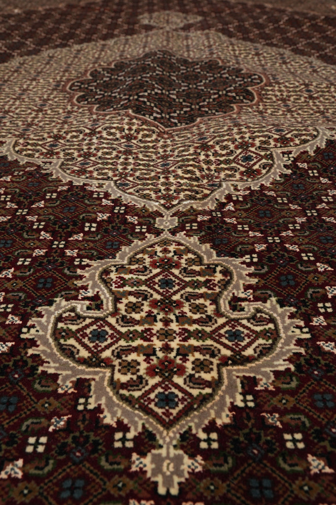 6.7 x 9.9 High Quality Handmade Mahi Tabriz Rug Wool and Silk #F-3058