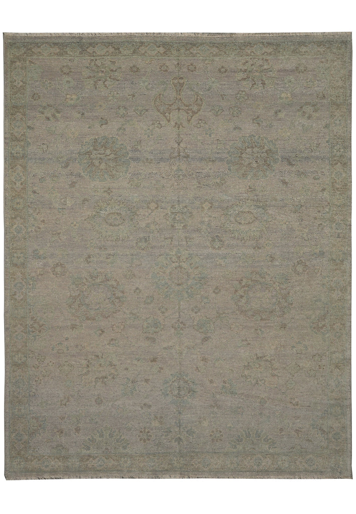 8 x 10 New Handmade Oushak Rug Low Wool Pile TRANSITIONAL MODERN CARPET #F-3343