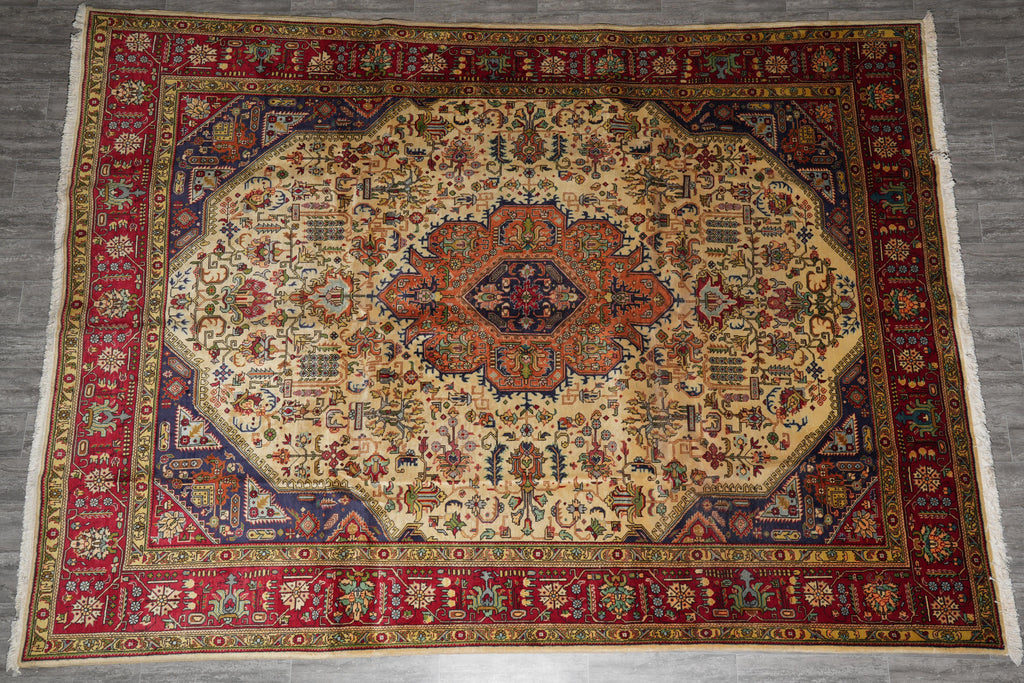 9.10 x 13.2 Estate Persian Tabriz Rug #F-4115