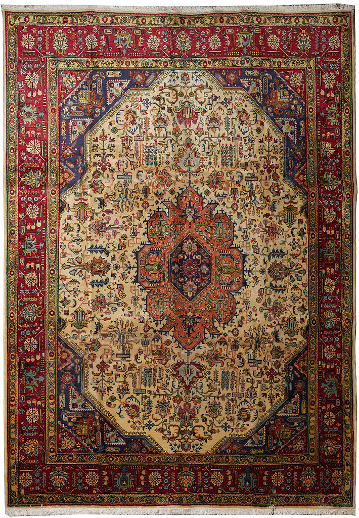 9.10 x 13.2 Estate Persian Tabriz Rug #F-4115