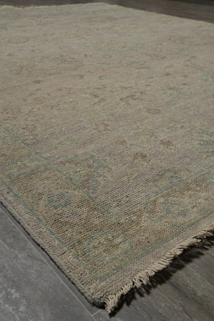 8 x 10 New Handmade Oushak Rug Low Wool Pile TRANSITIONAL MODERN CARPET #F-3343