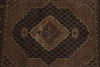 Load image into Gallery viewer, 6.6 x 8 Quality hand-Knotted Mahi Tabriz Rug Wool and Silk BLACK #F-3059