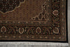 Load image into Gallery viewer, 6.6 x 8 Quality hand-Knotted Mahi Tabriz Rug Wool and Silk BLACK #F-3059