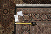 Load image into Gallery viewer, 6.7 x 8 New Handmade Mahi Tabriz BLACK Rug Wool and Silk #F-3060