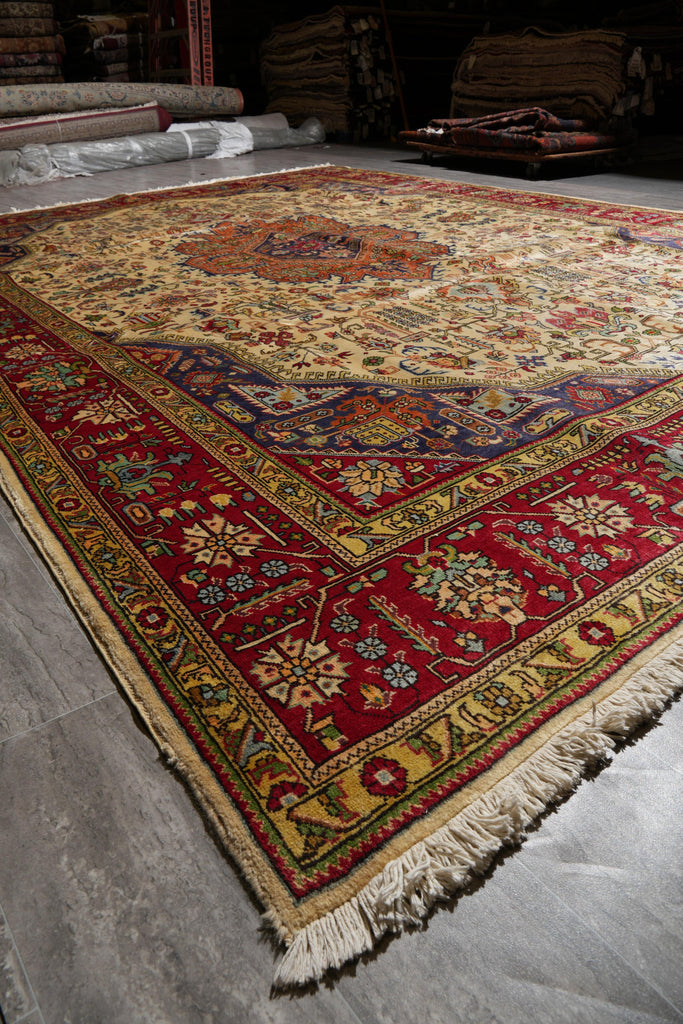 9.10 x 13.2 Estate Persian Tabriz Rug #F-4115