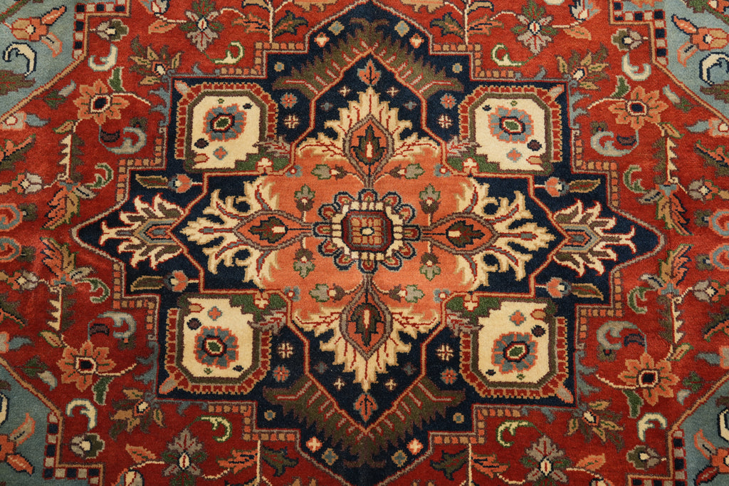 10 x 10 Feet Square New Serapi Wool Handmade Rug #F-4436