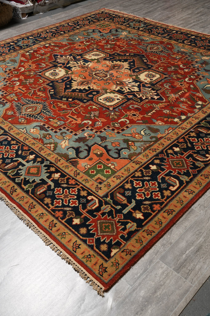 10 x 10 Feet Square New Serapi Wool Handmade Rug #F-4436