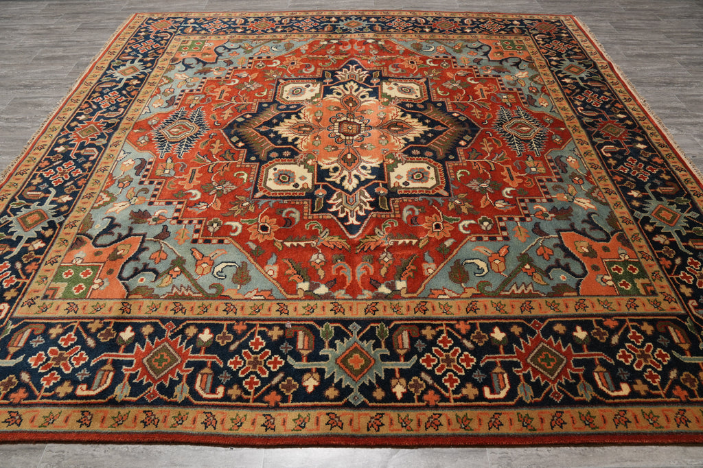 10 x 10 Feet Square New Serapi Wool Handmade Rug #F-4436
