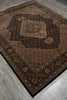 Load image into Gallery viewer, 6.7 x 8 New Handmade Mahi Tabriz BLACK Rug Wool and Silk #F-3060