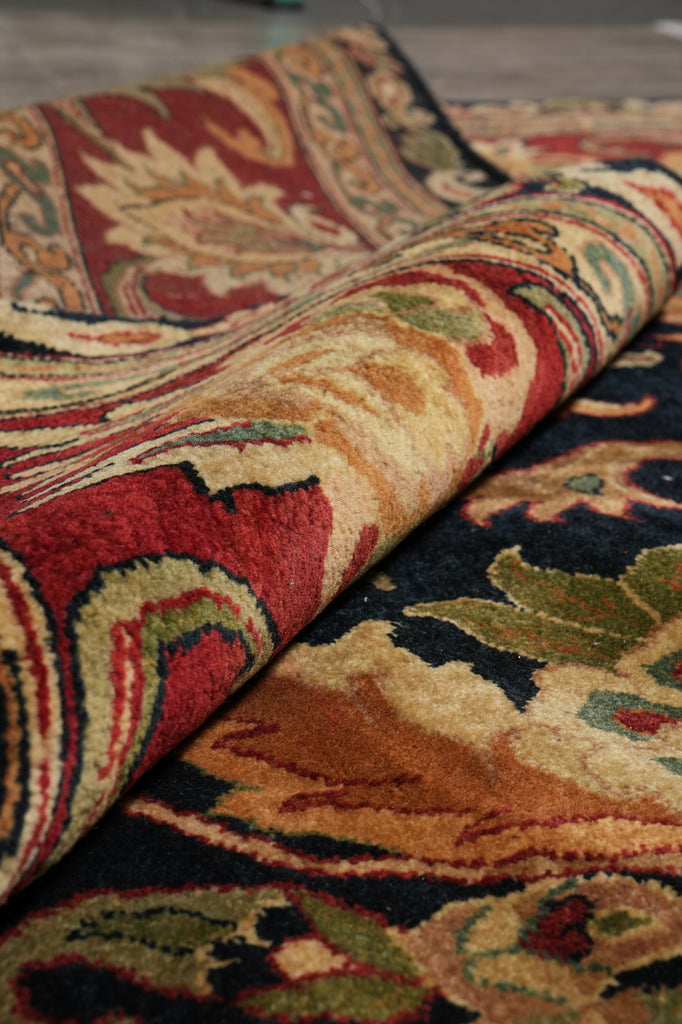 9 x 13.5 Quality Jaipur Rug Handmade Wool Area Carpet Black Bugundy #PIX-15770