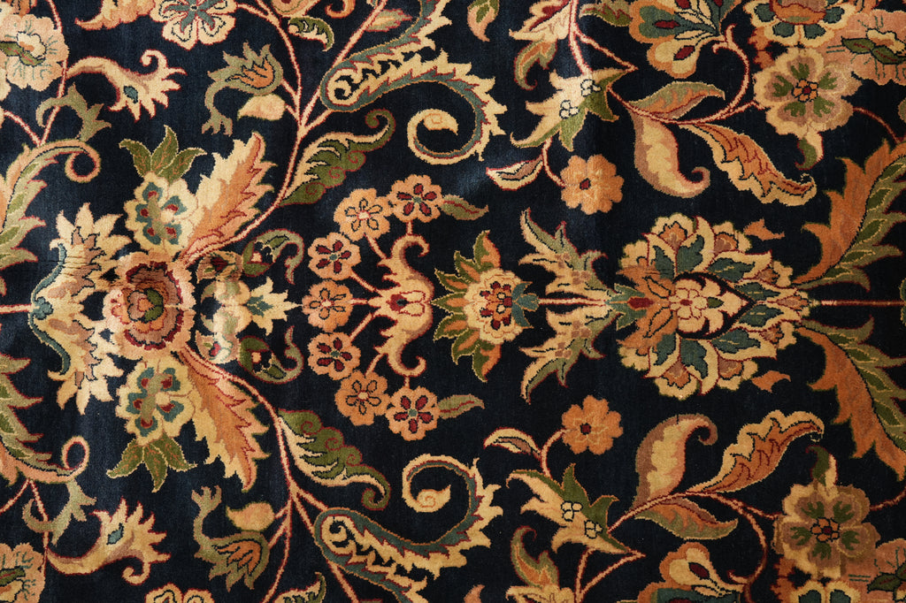 9 x 13.5 Quality Jaipur Rug Handmade Wool Area Carpet Black Bugundy #PIX-15770