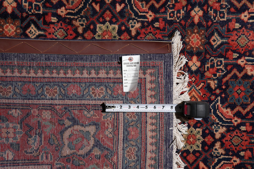 9.7 x 13.1 Persian Herati Rug Navy Blue #F-4119