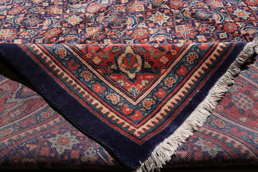 9.7 x 13.1 Persian Herati Rug Navy Blue #F-4119