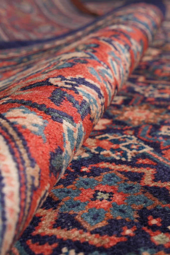 9.7 x 13.1 Persian Herati Rug Navy Blue #F-4119