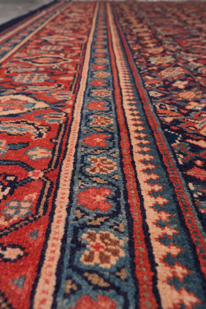 9.7 x 13.1 Persian Herati Rug Navy Blue #F-4119