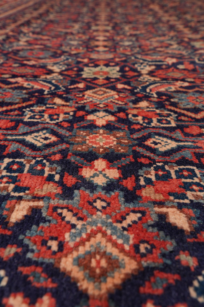 9.7 x 13.1 Persian Herati Rug Navy Blue #F-4119