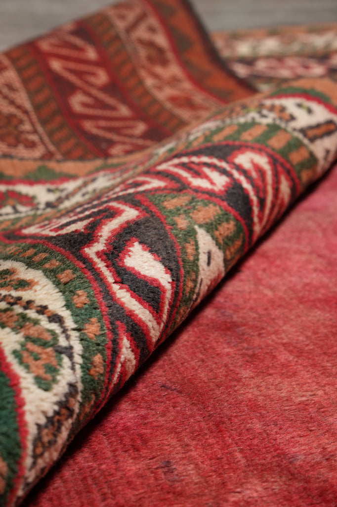 7 x 8 Sqaurish Handmade Gabbeh Check Rug  #F-4435