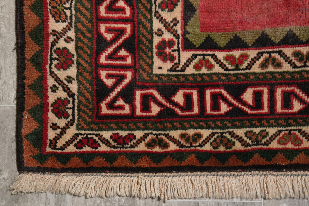 7 x 8 Sqaurish Handmade Gabbeh Check Rug  #F-4435