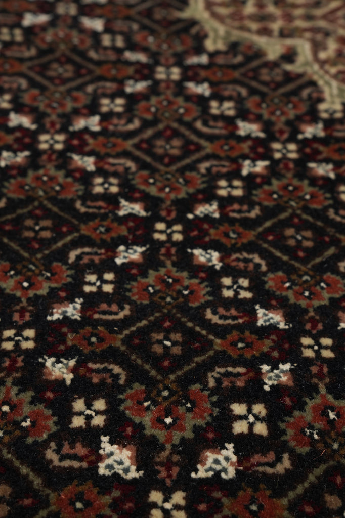 5.9 x 8  Traditional Persian Wool Silk High Quality Mahi Tabriz Handmade Rug #F-3063