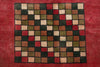 Load image into Gallery viewer, 7 x 8 Sqaurish Handmade Gabbeh Check Rug  #F-4435