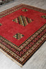 Load image into Gallery viewer, 7 x 8 Sqaurish Handmade Gabbeh Check Rug  #F-4435
