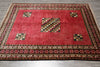 Load image into Gallery viewer, 7 x 8 Sqaurish Handmade Gabbeh Check Rug