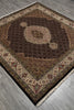 Load image into Gallery viewer, 6.5 x 6.8 SQUARE Quality Hand-Knotted Wool and Silk Mahi Tabriz Rug #F-3064