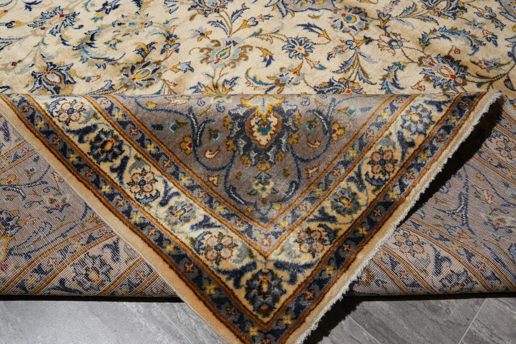 9 x 12.6 Genuine Persian Kashan Rug Iran #F-4118