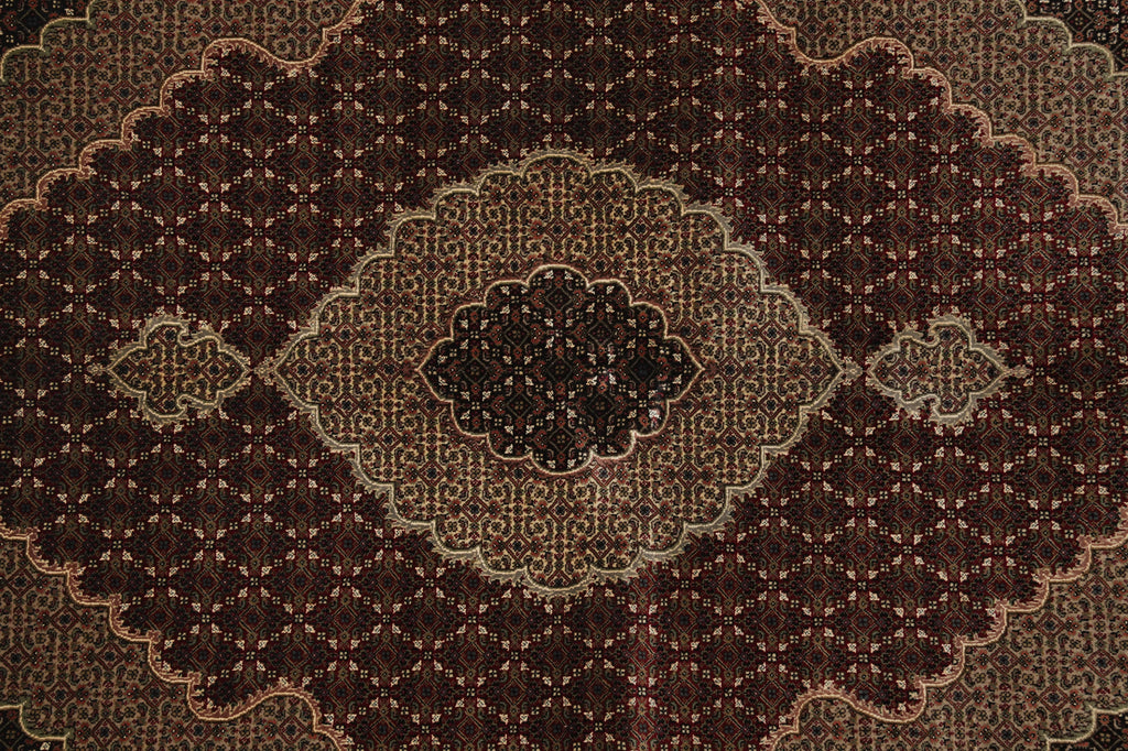 5.9 x 8 Traditional Tabriz Mahi Wool and Silk Hand-Knotted Quality Rug #F-3066