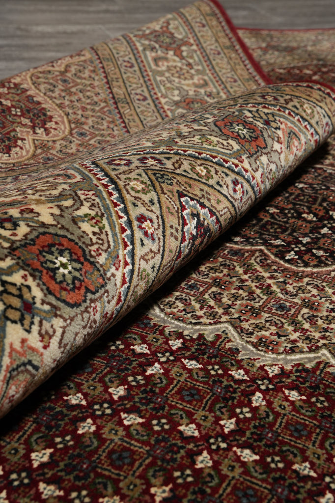 5.9 x 8 Traditional Tabriz Mahi Wool and Silk Hand-Knotted Quality Rug #F-3066