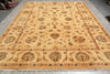 Load image into Gallery viewer, 10 x 14 Beige Gold Handmade Agra Rug #PIX-799-40