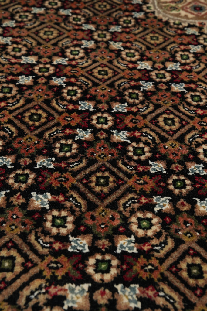 6.6 x 9.6 Great Quality Tabriz Mahi Wool Silk Hand-Knotted Rug #F-3067